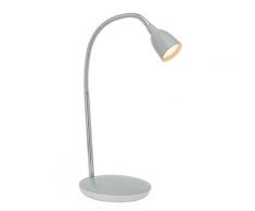 Brilliant Leuchten LED Schreibtischlampe, G9 silberfarben LED-Lampen LED-Leuchten SOFORT LIEFERBARE Lampen