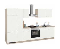 wiho Küchen Küchenzeile Zell EEK B weiß Küchenzeilen mit Geräten -blöcke Küchenmöbel Arbeitsmöbel-Sets