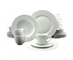 CreaTable Kombiservice "SILVIA" (30-teilig), weiß, Neutral, weiß