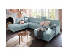 Home affaire Wohnlandschaft Belfort, blau, aqua