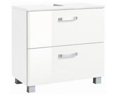 HELD MÖBEL Waschbeckenunterschrank Ravenna Breite 70 cm Türen mit Anschlagdämpfern, weiß, weiß/weiß