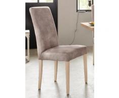4-Fußstuhl "Carola", silberfarben, eichefarben sägerau-vintage silber, lackiert