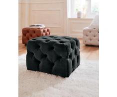 Guido Maria Kretschmer Home&Living Polsterhocker Kalina, mit klassischer Chesterfield-Knopfheftung, passend zur Serie Kalina grün Sessel und Hocker Sofas Couches