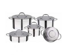 GSW Topf-Set oslo (Set, 9-tlg.) silberfarben Topfsets Töpfe Haushaltswaren Topf