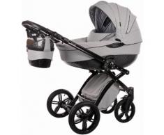 knorr-baby Kombi Kinderwagen Set, »Alive Be Carbon Luxus, grau-schwarz«, grau, Unisex, grau-schwarz
