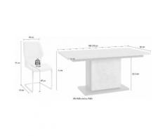 Homexperts Essgruppe Bärbel/Amelie grau Essgruppen Tische Sitzmöbel-Sets