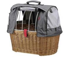 KlickFix Fahrradkorb Weidenkorb Doggy Basket, braun, natur