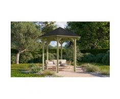 Karibu Pavillon Lissabon, (Set), BxTxH: 260x299x280 cm, mit schwarzen Dachschindeln kdi Pavillons Garten Balkon