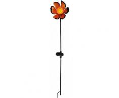 näve,LED Gartenleuchte LED -Solar Erdspieß Blume silberfarben Gartenleuchten Außenleuchten Lampen Leuchten