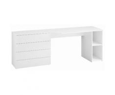 borchardt Möbel Schreibtisch Wallis, Breite 196 cm, Push to Open-Funktion weiß Schreibtische Bürotische und Büromöbel