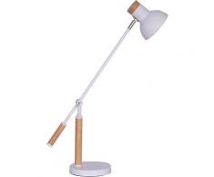 SalesFever Schreibtischlampe Matilda, E27 weiß Schreibtischlampen Tischleuchten Lampen Leuchten