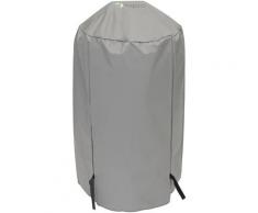Tepro Grill-Schutzhülle, BxLxH: 57x57x85 cm, für Kugelgrill klein grau Zubehör Grills Garten Balkon Planen