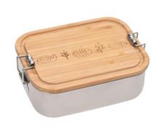 LÄSSIG Lunchbox Garden Explorer, (1 tlg.), mit Holzdeckel braun Kinder Aufbewahrung Küchenhelfer Haushaltswaren