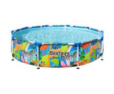 Bestway Rundpool Steel Pro™, ØxH: 305x66 cm, ohne Pumpe bunt Swimmingpools Pools Planschbecken Garten Balkon