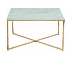 andas Couchtisch Alina, goldfarben, gold