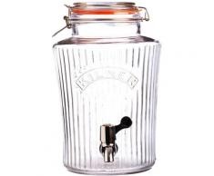 KILNER Getränkespender VINTAGE, Für gekühlte Getränke mit leichtgängigem Zapfhahn, 5 Liter farblos Küchenhelfer Haushaltswaren