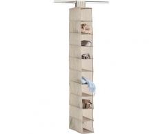 Zeller Hänge-Aufbewahrung Stripes 10 Fächer Vlies beige, beige, natur