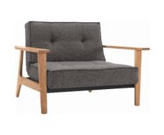 INNOVATION LIVING ™ Sessel Splitback Frej, mit Armlehnen in scandinavischem Design grau