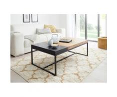 MCA furniture Couchtisch, Couchtisch Massivholz mit Tablett braun Couchtische eckig Tische