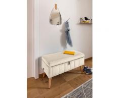 my home Truhenbank Amira, mit Staufach, in 3 Bezugsqualitäten beige Truhenbänke Sitzbänke Stühle