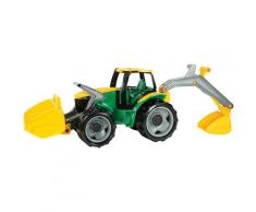 Lena Spielzeug-Traktor Giga Trucks, mit Baggerarm und Frontlader; Made in Europe grün Kinder Ab 3-5 Jahren Altersempfehlung