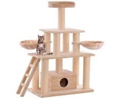SILVIO design Kratzbaum XXL Ginni, hoch, BxTxH: 100x58x155 cm beige Kratz- Kletterbäume Katze Tierbedarf