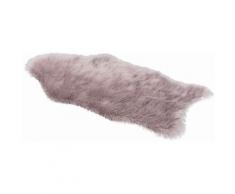 Fellteppich Mia ASTRA fellförmig Höhe 50 mm maschinell gewebt, lila, mauve