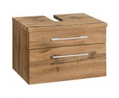Held Möbel Waschbeckenunterschrank Davos Breite 60 cm, braun, wotaneichefb.