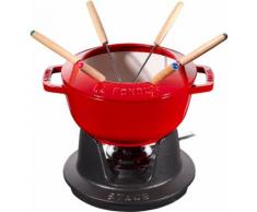 Staub Fondue Set Kirschrot 18 cm Staub Specialities, rot, Neutral, rot