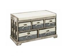 heine home Bank inklusive Körbe, grau, grau