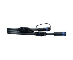 Paulmann Outdoor Plug&Shine 1m IP68 Lampen-Verbindungskabel, schwarz, schwarz