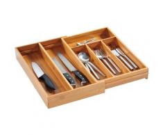 KESPER for kitchen & home Besteckkasten, variabel ausziehbar, Bambus beige Besteckkasten Küchen-Ordnungshelfer Küchenhelfer Küche