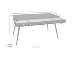 Mäusbacher Schreibtisch Big System Office, Breite 140 cm schwarz Schreibtische Bürotische und Büromöbel