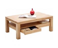 MCA furniture Couchtisch, Couchtisch Massivholz mit Schubladen braun Couchtische Tische Möbel sofort lieferbar