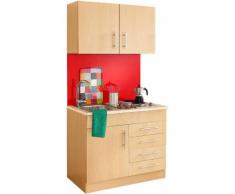 HELD MÖBEL Küchenzeile Toledo, mit E-Geräten, Breite 100 cm beige Singleküchen Küchenzeilen -blöcke Küchenmöbel