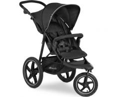 Hauck Dreirad-Kinderwagen Runner 2, black, 22 kg, Kinderwagen, Jogger mit schwenk- und feststellbarem Vorderrad schwarz Ab Geburt Altersempfehlung