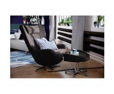 TOM TAILOR Hocker PURE, mit Metall-Drehfuß in Chrom grau Polsterhocker Sessel und Sofas Couches