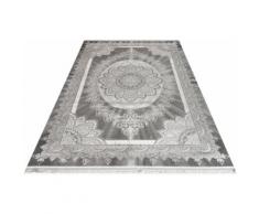 Festival Teppich Astana, rechteckig, 11 mm Höhe, Hoch-Tief-Struktur, Orient Optik, Wohnzimmer grau Wohnzimmerteppiche Teppiche nach Räumen