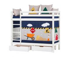 Hoppekids Etagenbett Construction weiß Kinder Kinderbetten Kindermöbel