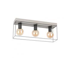 SPOT Light Deckenleuchte GRETTER CONCRETE, E27, Aus echtem Beton und Metall, passende LM E27 / exklusive, Naturprodukt Made in Europe grau Deckenleuchten Lampen Leuchten sofort lieferbar
