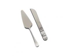 Zeller Present Besteck-Set, (Set), (1 Küchenheber, 1 Küchenmesser) silberfarben Besteck-Set Besteckgarnituren Besteck Messer Haushaltswaren