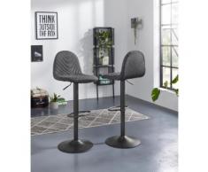 Homexperts Barhocker Circus 2 (2 Stück), grau, Anthrazit