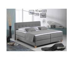 Home affaire Boxspringbett Fargo XXL grau Doppelbetten Betten Komplettbetten