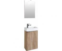 Homexperts Waschtisch-Set Gizo (Set 4-tlg), braun, Sonoma eichefarben