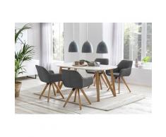 SalesFever Essgruppe (Set, 5-tlg) grau Essgruppen Tische Sitzmöbel-Sets