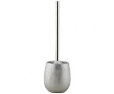 axentia WC-Garnitur Hollywood, silber silberfarben WC-Zubehör Badaccessoires Badmöbel