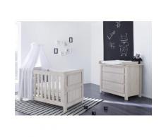 Pinolino Babymöbel-Set Line (Spar-Set, 2-tlg) grau Baby Baby-Möbel-Sets Babymöbel Schlafzimmermöbel-Sets