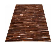Fellteppich, »Jarpur«, SIT, rechteckig, Höhe 8 mm, handgetuftet, braun, braun