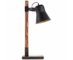 Brilliant Leuchten Plow Tischleuchte schwarz stahl/holz Tischleuchten SOFORT LIEFERBARE Lampen
