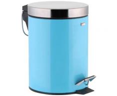 axentia Kosmetikeimer Messina blau Bad-Accessoires Bad Sanitär Mülleimer